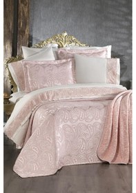 Resim Çeyiz Diyarı Şal 10 Parça Battaniyeli Çeyiz Seti Pudra Pudra 