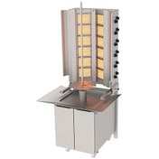 Resim Atalay ADG-12-D Döner Makineleri Duvara Monte Gazlı Hareketli Alt Arabalı Alttan Motorlu - 6x2 Radyanlı - 220 V 