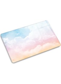 Resim Decorita Renkli Bulutlar | Cam Kesme Tahtası - Cam Kesme Tablası | 20 cm x 30 cm 