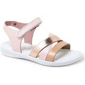 Resim Artico Alexia Hakiki Deri Vaketa Pudra Pembe Kız Çocuk Sandalet Pudra 