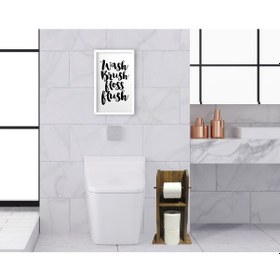Resim Bk Home Doğal Masif Ahşap Tuvalet Kağıtlığı Ve Dekoratif Ahşap Be (551052274) 