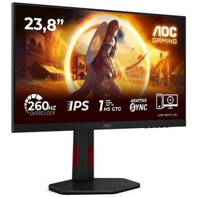 Resim AOC 24G4ZR 24″ 260Hz 0.3ms MPRT HDR10 Nvidia G-SYNC Pivot Fast IPS Gaming (Oyuncu) Monitör 