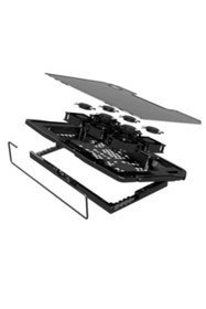Resim Genel Markalar 2400 Rpm 6 Adet Fanlı Işıklı Pro Laptop Soğutucu Stant Laptop Standı 