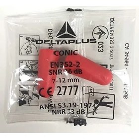 Resim Delta Plus CONIC200 36DB Poliüretan Ipsiz Kulak Tıkacı (Çift PAKETLI)-100 Çift 