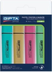 Resim Fosforlu Kalem Seti Pastel 4 Renk F1480 / Gıpta Renkli 