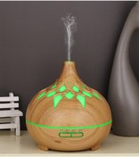 Resim BigSale Hava Nemlendirici Aromatik Oda Kokusu Difüzörü Buhar Ultrasonik Led Işıklı 500 Ml Buhar Makinası 