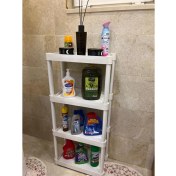 Resim Decorelax 4 Raflı Plastik Banyo & Mutfak Organizer (Small Model) 