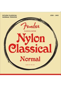 Resim Fender 0730100400 100 Serisi Klasik Gitar Teli 28-43 Gümüş Kaplama Sarım Ve Şeffaf Naylon Tizler Başlangıç Ve Öğrenci İçin İdeal 