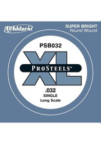 Resim D'addario Psb032 Prosteels Bas Gitar Tek Tel Paslanmaz Çelik 