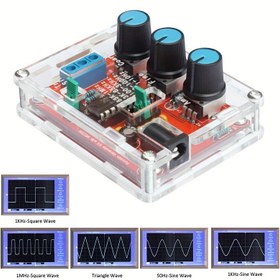 Resim XR2206 Yüksek Hassasiyetli Fonksiyonel Sinyal Jeneratörü DIY Parça Kiti Sinüs / Üçgen / Kare Çıkış 1Hz-1MHz Ayarlanabilir Frekans Amplitüdü 
