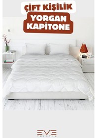 Resim Eve Tekstil Kapitone Yüksek Kaliteli 4 Mevsim Kullanılabilir Microfiber Soft Çift Kişilik Antialerjik Yorgan Beyaz 