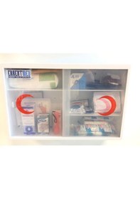 Resim ERKENTMED PLASTİK ECZA DOLABI DUVAR TİPİ İÇİ DOLU (PLUS SET İÇERİK) Beyaz 