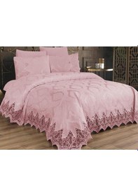 Resim Çeyiz Diyarı Bellisimo Çift Kişilik Pike Takımı Pudra (541550842) Pembe 