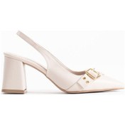 Resim Keira Bej Cilt Kadın Topuklu Ayakkabı Bej 