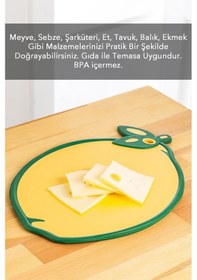 Resim Meyve,sebze, Kesme Doğrama Tahtası,meyve Şekilli Kesme Tahtası ,esnek Kesim Tahtası-limon Motifli 