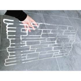 Resim Piktura Tuğla Stencil Şablon Kalın Malzeme Rölyef Pasta, Dekoratif Sıva Ve Saten Alçıya Uygun Rustik (3mm) 