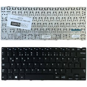 Resim Notespare Samsung ile Uyumlu ATIV Book 9 Lite NP905S3G Notebook Klavye Siyah TR 
