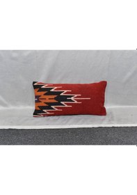 Resim Zehra Abla Halı Yeni El Dokuma Dekoratif Lumbar Kilim Kırlent Yastık Kılıfı 6168 