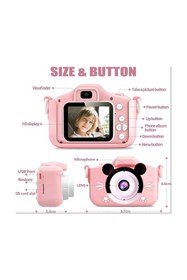 Resim Vothoon Çocuk Dijital Fotoğraf Makinası 20 Mp Video Kaydedici 2.0 Inç Çift Kameralı 