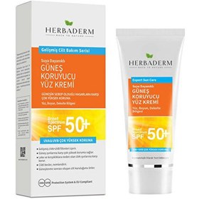 Resim Herbaderm 75 ml Güneş Koruyucu Spf 50+ Yüz Kremi 