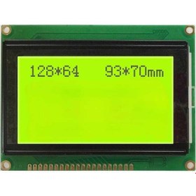 Resim Robotistan 128x64 Grafik Lcd, Yeşil Üzerine Siyah 