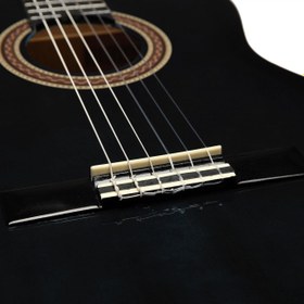 Resim Valencia VC104TBK Klasik Gitar 4/4 (Siyah) | Sap Çelikli - Klasik Siyah - Başlangıç 