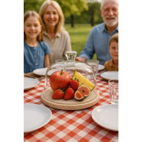 Resim Akayev Traverten 25 cm Cam Fanus 