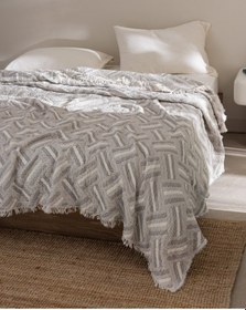 Resim Madame Coco Kylian Çift Kişilik %100 Pamuk Yatak Örtüsü - Bej 8684427221341 Ekru 