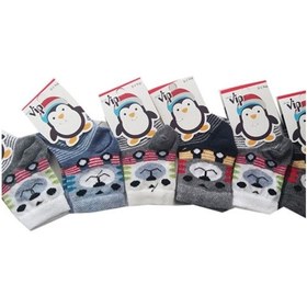 Resim Hepsinerakip Lababy Renkli Desenli Pamuklu Erkek Bebek/Çocuk Çorabı 6 Lı Paket 