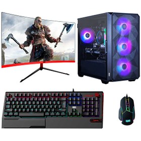 Resim Turbox Tx4183 i5 12400F 16GB Ram 512GB NVMe 8GB RX580 256Bit 27 inç Curved 165Hz Oyun Bilgisayarı 