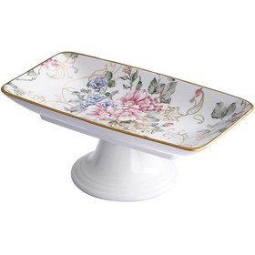 Resim Acar Rosa Ayaklı Sunum Tabağı - 28 Cm 