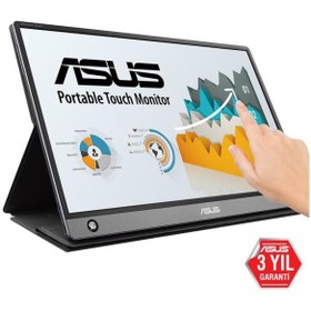 Resim Asus ZenScreen Touch MB16AMT 15.6" 5 ms Full HD IPS 60 Hz Dokunmatik Taşınabilir Monitör Teşhir 