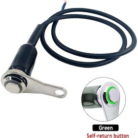 Resim Tek Kafa Yeşil-çift Kafa Paslanmaz Çelik Led Motosiklet Anahtarı On-off Gidon Ayarlanabilir Montaj Su Geçirmez Anahtarlar Düğmesi Dc12v Sis Farı 