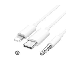 Resim Mobicas ZR499 Cm-32 Lightning Type-C 3,5 mm Aux Çevirici 