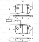 Resim BOSCH B 0986495305 Ön Fren Balatası – Audi A6, A7 ve Q5 İçin Uyumlu 