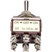 Resim Moveevo 12mm 3 Pozisyonlu Anlık Çakma Anahtar 6 Pinli 15a 250vac Otomobil Ev Aleti Endüstriyel Kontrol 