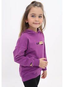 Resim Toontoy Kız Çocuk Nakışlı Sweatshirt Mor 
