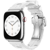 Resim Watch 38mm Spor Görünümlü CLO- KRD-94 Silikon Kordon-Beyaz 