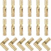 Resim 20 Adet Altın Görünmez Pirinç Varil Menteşeleri, DIY Hatıra Kutuları & Dolap Kapıları için Gizli Katlama Destek, Klasik Metal Bitiş, Gömme Montaj, DIY Proje Donanımı | Cilalı Metal Bitiş | Pirinç Yapı 