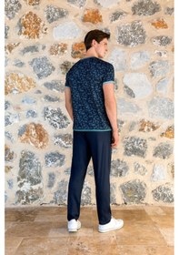 Resim Doreanse Erkek Kısa Kol Lacivert Pijama Takım C8t0n54y42 001 