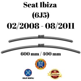 Resim Seat Ibiza 6j5 2008 2009 2010 2011 Uyumlu Ön Cam Silecek Süpürgesi Takımı 600/400mm Silbak Sb2416c 
