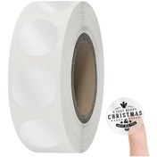 Resim Renkli Kendinden Yapışkanlı Noktalar, 1000 Daire Etiket, Okul Takvimleri Ve El Sanatları İçin 25 Mm Kendinden Yapışkanlı Kodlama Etiketlerinden 1 Rulo Şeffaf Çok Renkli 