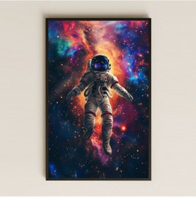 Resim Uzay Boşluğunda Astronot Temalı Pleksi Tablo 