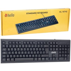 Resim Hello HL-18742 USB Kablolu Standart Q Klavye 