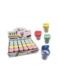 Resim Bafix Kalemtıraş Otomatik Kapaklı Çiftli Pls. Bfx-sy1110 