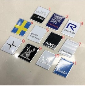 Resim Araba Styling Arka Kuyruk Gövde Rdesign Polestar Rozeti Amblem Etiket C30 S40 S60 S80 S90 Xc40 Xc60 Xc90 3 