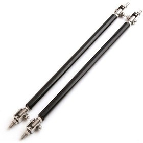 Resim Dianziye Karbon Fiber Ve Paslanmaz Çelik Fren Paneli Geliştirici, Açı Ayarlanabilir, 200mm, Siyah, 2 Adet Set 