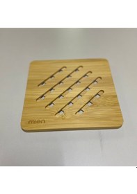 Resim Bambu Nihale Tencere Ve Çaydanlık Altlığı Açık Sarı 