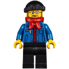 Resim Lego Minifigür Winter Holiday Train Station Bus Driver Hol090 