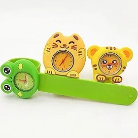 Resim budiniao Çocuklar için hediye çizgi film silikon saat, erkek ve kız çocukları için, tam ve hassas silika jel çocuk kol saatleri, yepyeni, kaplan 